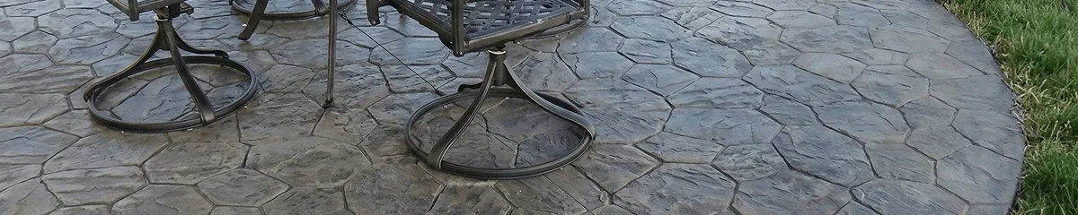 Garden relaxation area with professionally installed stone flooring in Pueblo CO